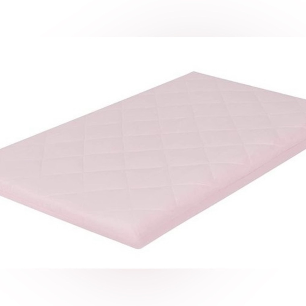 Set of 2 Pack n’ Play Pink Quilted Mattress Topper